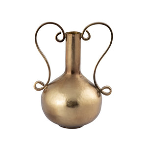 Atlas Shaffer Vase - Elegant Decorative Accessory with Timeless Gourd Shape for Sophisticated Interiors Small Brass AC11587-01