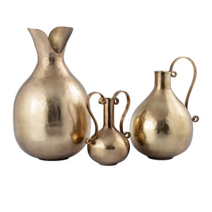 Atlas Shaffer Vase - Elegant Decorative Accessory with Timeless Gourd Shape for Sophisticated Interiors Small Brass AC11587-01