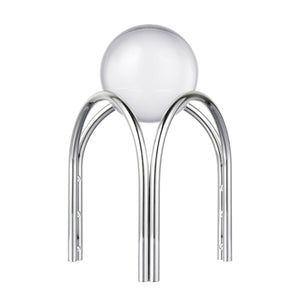 Atlas Sibyl Orb Stand Set of 2 - Elegant Silver Tripod Bases with Detachable Glass Orbs for Modern Décor AC11591-01S