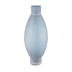 Atlas Skye Frosted Glass Vase - Ice Blue Coastal Decor for Modern Interiors, Perfect for Single-Stem Displays AC11595-01