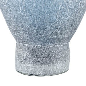 Atlas Skye Frosted Glass Vase - Ice Blue Coastal Decor for Modern Interiors, Perfect for Single-Stem Displays AC11595-01