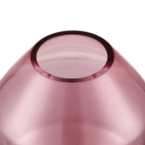 Atlas Sofia Vase - Striking Geometric Glass Decor in Rich Bordeaux for Elegant Home Accents and Displays Large AC11597-01