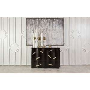Atlas Spangle Decorative Orbs Set of 3 - Elegant Gold Leaf Accents for Modern Home Décor & Styling AC11602-01S