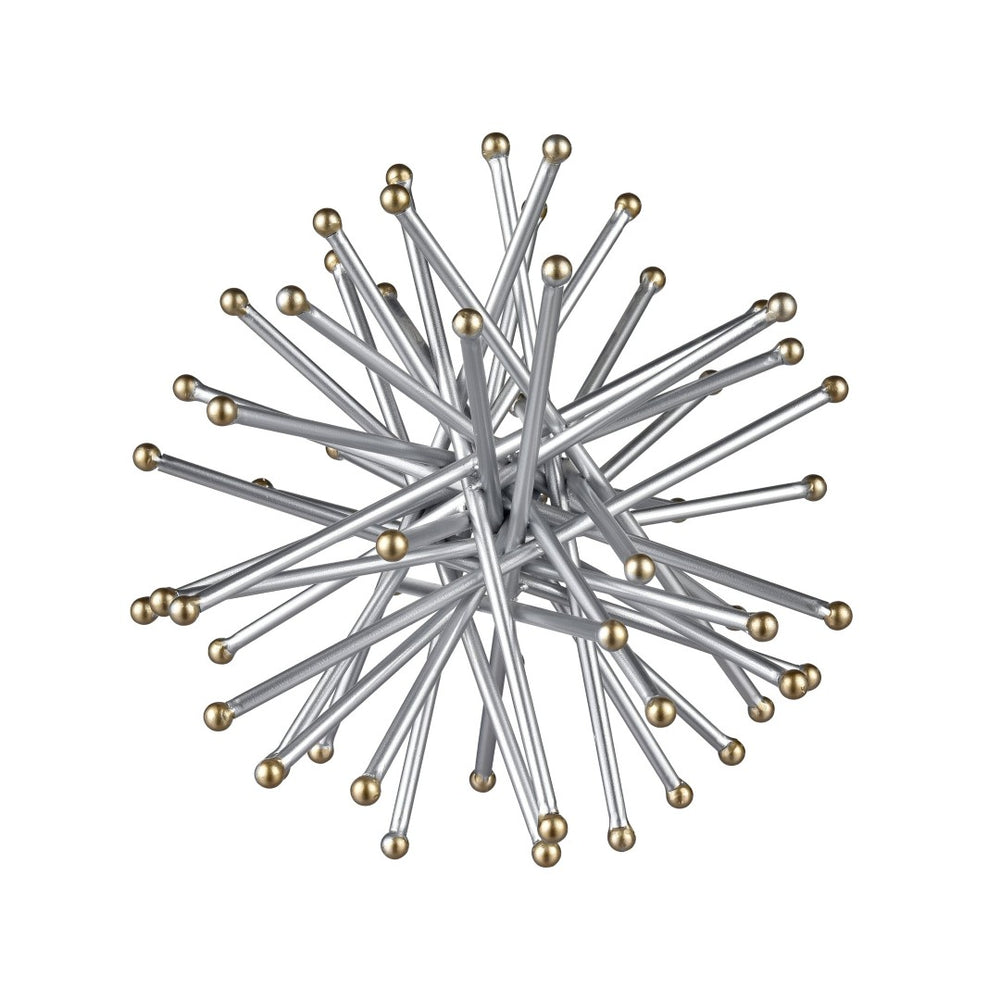 Atlas Spike Sculptural Accent - Silver and Gold Metallic Decorative Object for Modern Home Decor AC11603-01