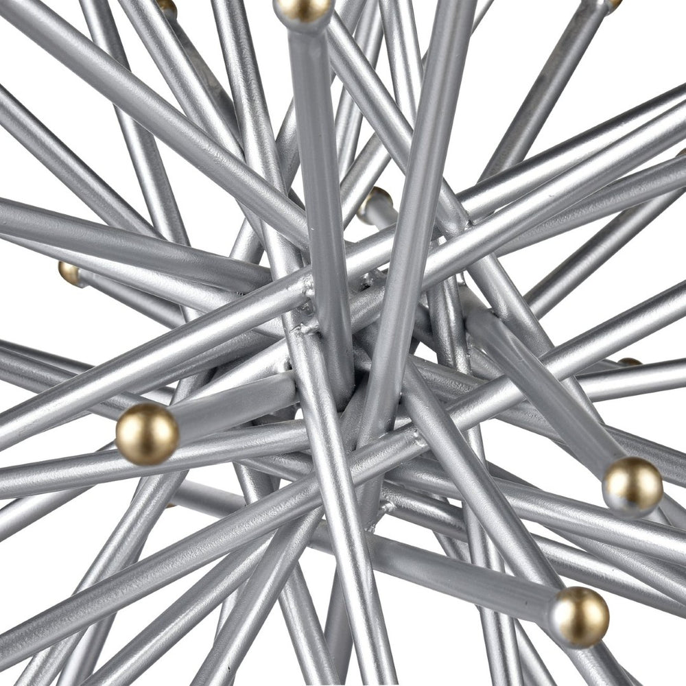 Atlas Spike Sculptural Accent - Silver and Gold Metallic Decorative Object for Modern Home Decor AC11603-01