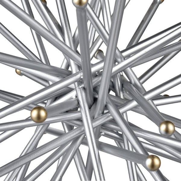 Atlas Spike Sculptural Accent - Silver and Gold Metallic Decorative Object for Modern Home Decor AC11603-01