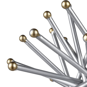 Atlas Spike Sculptural Accent - Silver and Gold Metallic Decorative Object for Modern Home Decor AC11603-01