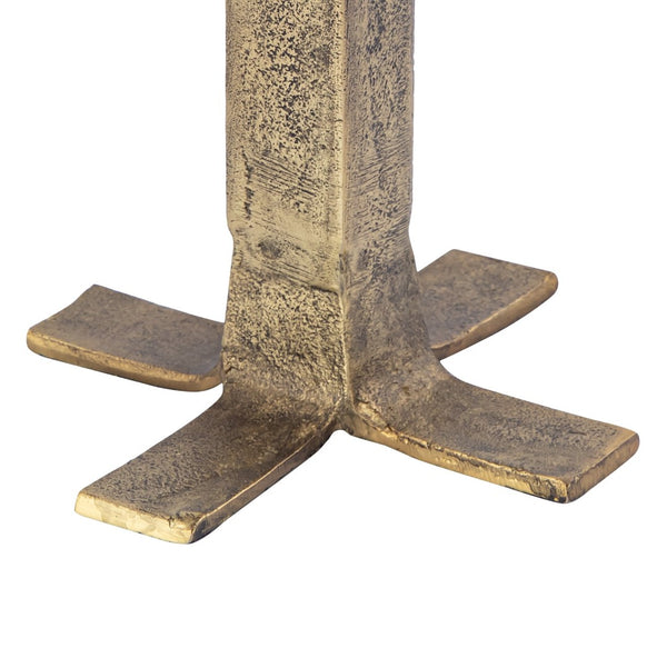 Atlas Splay Candleholder - Midcentury Minimalist Design in Antique Brass for Elegant Home Decor Statements Medium Aged Brass AC11605-01