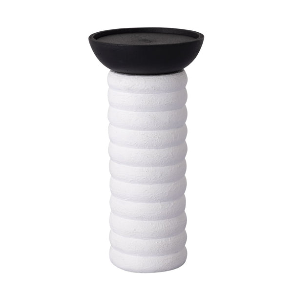 Atlas Stack Pillar Holder Set of 3 - Elegant Metal Candle Holders for Modern Home Decor & Centerpieces AC11613-01S