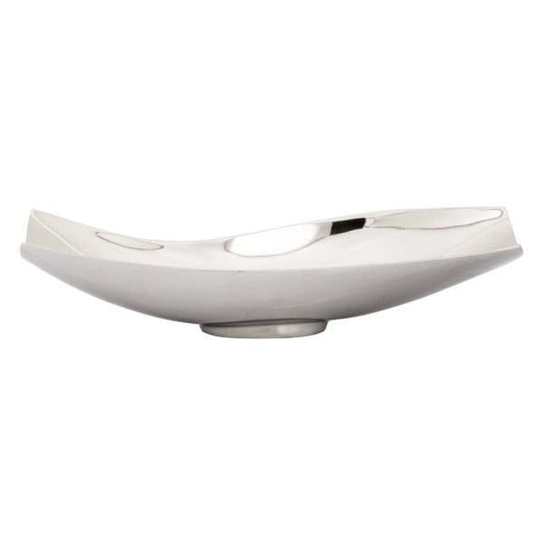 Atlas Sway Bowl - Elegant Set of 2 Polished Silver Nesting Bowls for Modern Home Decor and Organization AC11620-01S