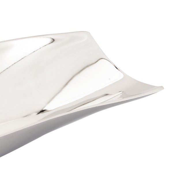 Atlas Sway Bowl - Elegant Set of 2 Polished Silver Nesting Bowls for Modern Home Decor and Organization AC11620-01S