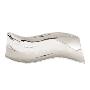 Atlas Sway Bowl - Elegant Set of 2 Polished Silver Nesting Bowls for Modern Home Decor and Organization AC11620-01S