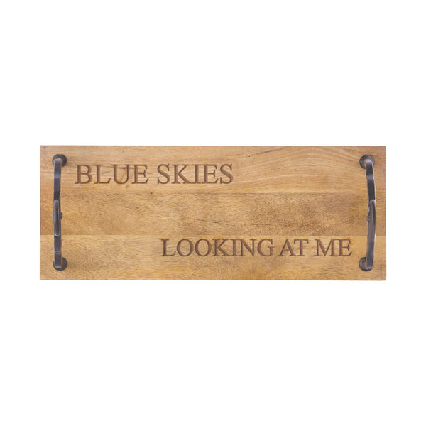 Atlas Swing - Blue Skies Decorative Mango Wood Accent for Living Rooms, Bedrooms & Coastal Decor AC11621-01