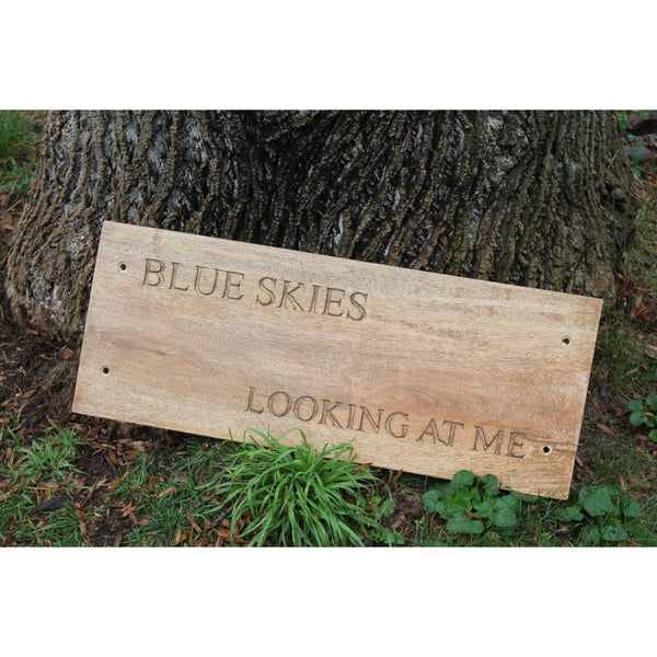 Atlas Swing - Blue Skies Decorative Mango Wood Accent for Living Rooms, Bedrooms & Coastal Decor AC11621-01