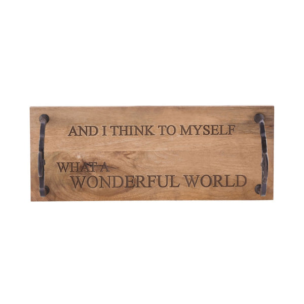 Atlas Swing - Rustic Natural Wood Decorative Accent Shelf for Home, Nursery, or Retail Displays AC11622-01