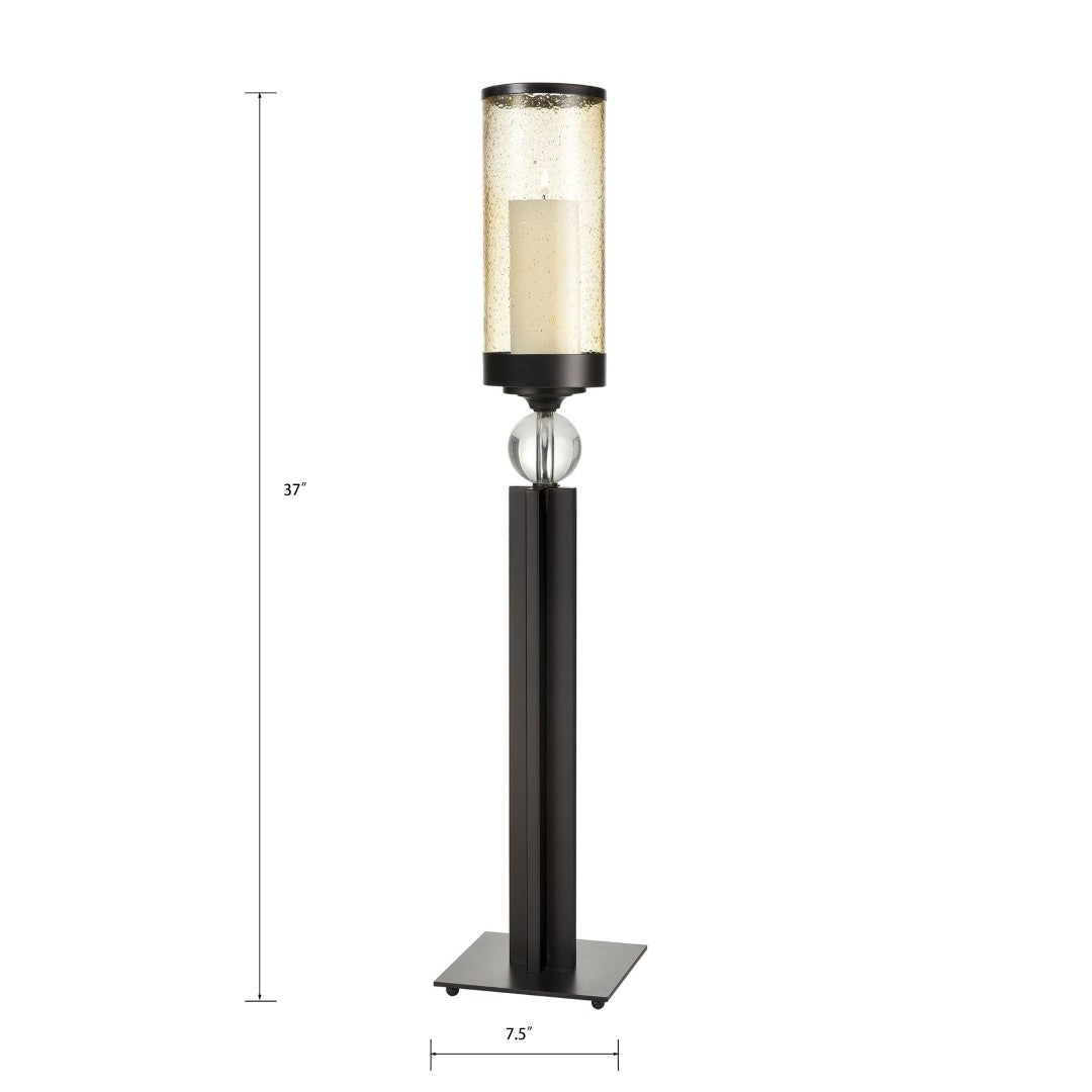 Tall Candleholder - Sculptural Dark Bronze Design For Modern Interiors