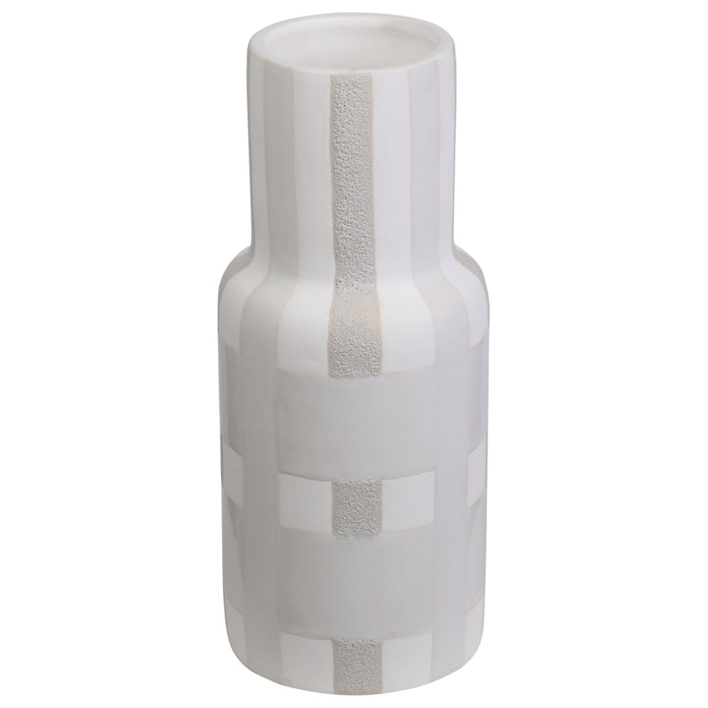 Atlas Tammy Vase - Elegant Earthenware Accent with Woven Glaze for Modern and Farmhouse Decor Small AC11625-01