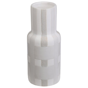 Atlas Tammy Vase - Elegant Earthenware Accent with Woven Glaze for Modern and Farmhouse Decor Small AC11625-01