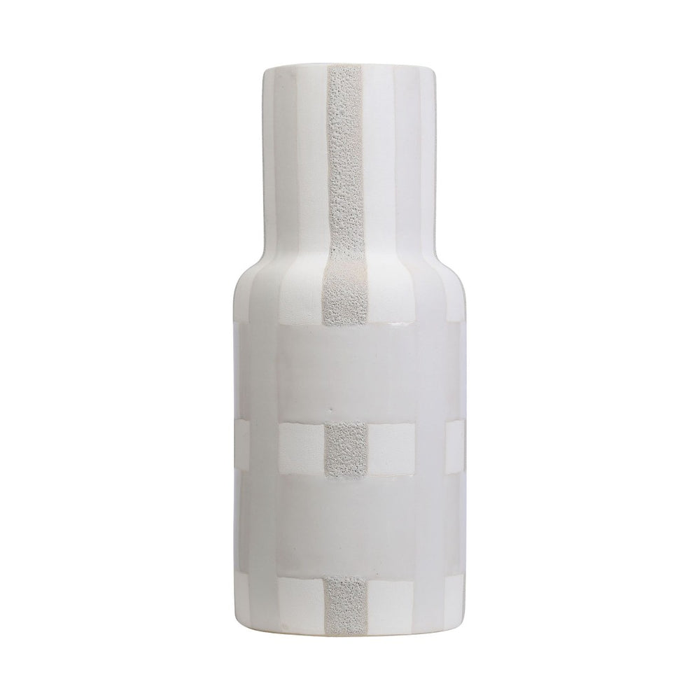 Atlas Tammy Vase - Elegant Earthenware Accent with Woven Glaze for Modern and Farmhouse Decor Small AC11625-01