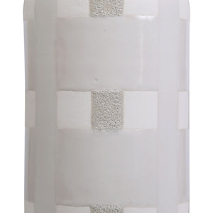 Atlas Tammy Vase - Elegant Earthenware Accent with Woven Glaze for Modern and Farmhouse Decor Small AC11625-01