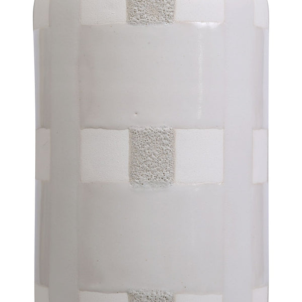 Atlas Tammy Vase - Elegant Earthenware Accent with Woven Glaze for Modern and Farmhouse Decor Small AC11625-01