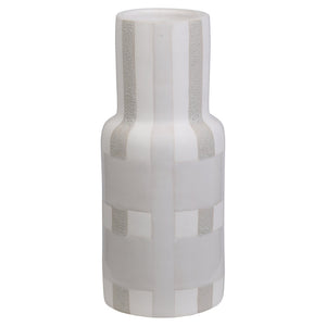 Atlas Tammy Vase - Elegant Earthenware Accent with Woven Glaze for Modern and Farmhouse Decor Large AC11625-02