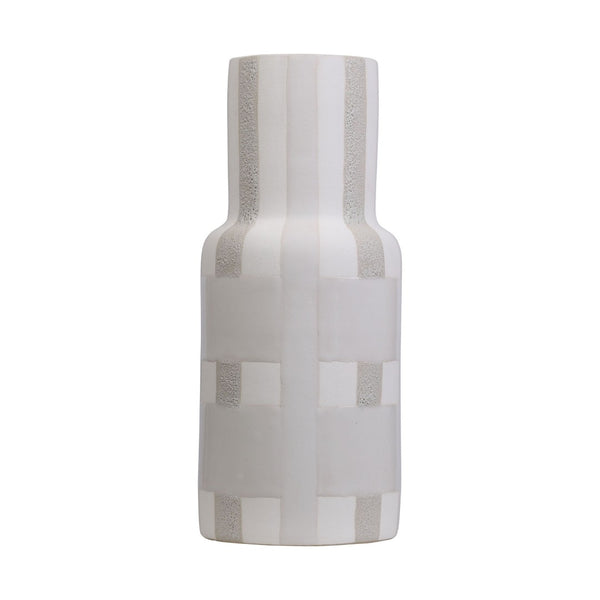 Atlas Tammy Vase - Elegant Earthenware Accent with Woven Glaze for Modern and Farmhouse Decor Large AC11625-02