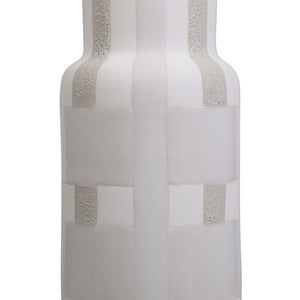 Atlas Tammy Vase - Elegant Earthenware Accent with Woven Glaze for Modern and Farmhouse Decor Large AC11625-02
