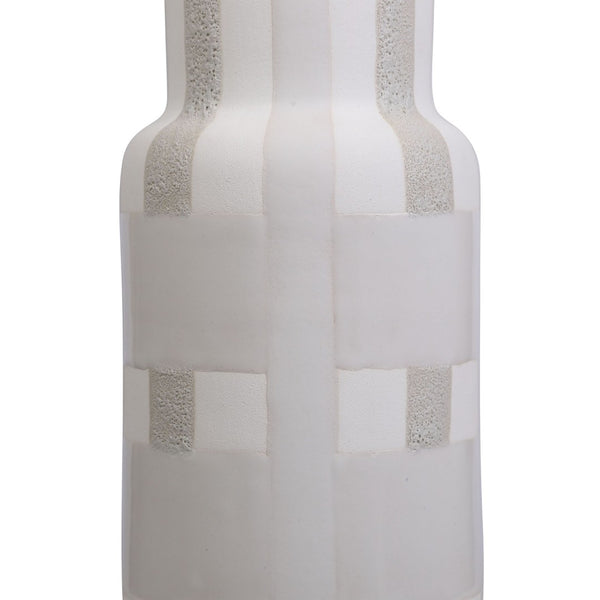 Atlas Tammy Vase - Elegant Earthenware Accent with Woven Glaze for Modern and Farmhouse Decor Large AC11625-02
