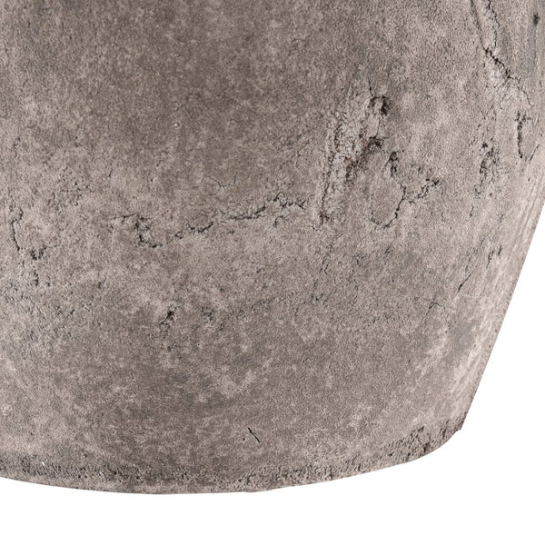 Atlas Tanis Vase - Artful Extra Small Earthenware Accent for Modern & Rustic Home Decor, Aged Gray Finish AC11626-02