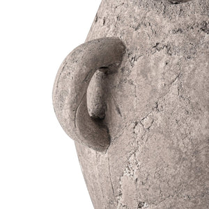 Atlas Tanis Vase - Artful Extra Small Earthenware Accent for Modern & Rustic Home Decor, Aged Gray Finish AC11626-02