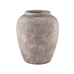 Atlas Tanis Vessel - Rustic Earthenware Decor with Taupe Finish for Elegant Home Styling & Display Medium AC11627-01