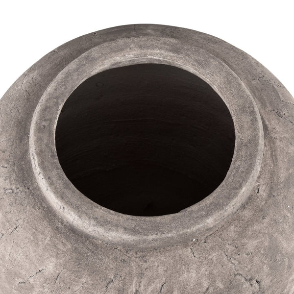 Atlas Tanis Vessel - Rustic Earthenware Decor with Taupe Finish for Elegant Home Styling & Display Medium AC11627-01