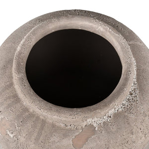 Atlas Tanis Vessel - Rustic Earthenware Decor with Taupe Finish for Elegant Home Styling & Display Small AC11628-01