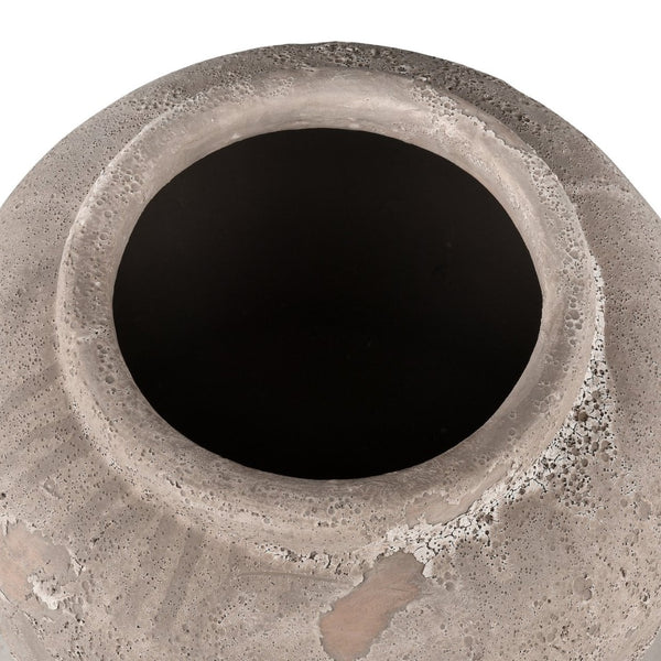 Atlas Tanis Vessel - Rustic Earthenware Decor with Taupe Finish for Elegant Home Styling & Display Small AC11628-01