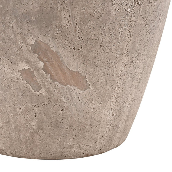 Atlas Tanis Vessel - Rustic Earthenware Decor with Taupe Finish for Elegant Home Styling & Display Small AC11628-01