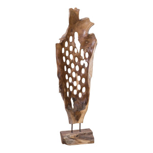 Atlas Teak Root Sculpture - Handcrafted Organic Art for Stunning Floor Display in Any Interior Style AC11632-01