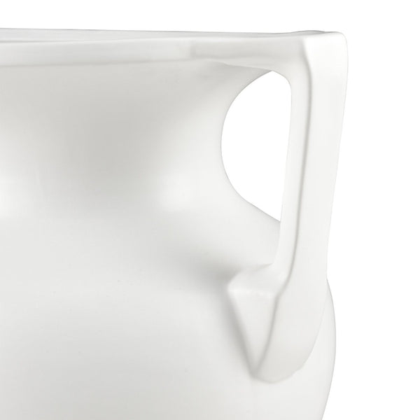 Atlas Tellis Vase - Sculptural Ceramic Decor with Greek-Inspired Design and Modern Fluted Elegance Large AC11633-02