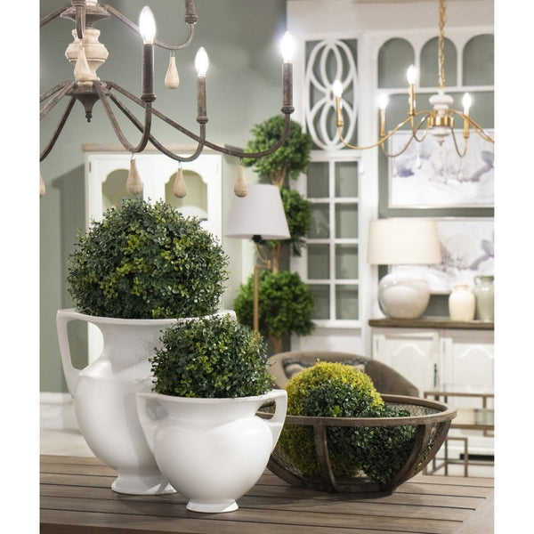 Atlas Tellis Vase - Sculptural Ceramic Decor with Greek-Inspired Design and Modern Fluted Elegance Large AC11633-02