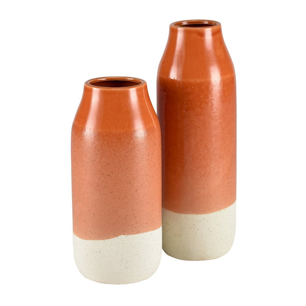 Atlas Terra Vase - Artisanal Terracotta Decor with Ombre Texture for Stunning Home Styling and Display Small AC11635-01