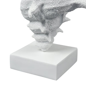 Atlas Tigertail Shell - Coastal Elegance Sculpture in Textured White for Modern Home Decor & Styling AC11641-01