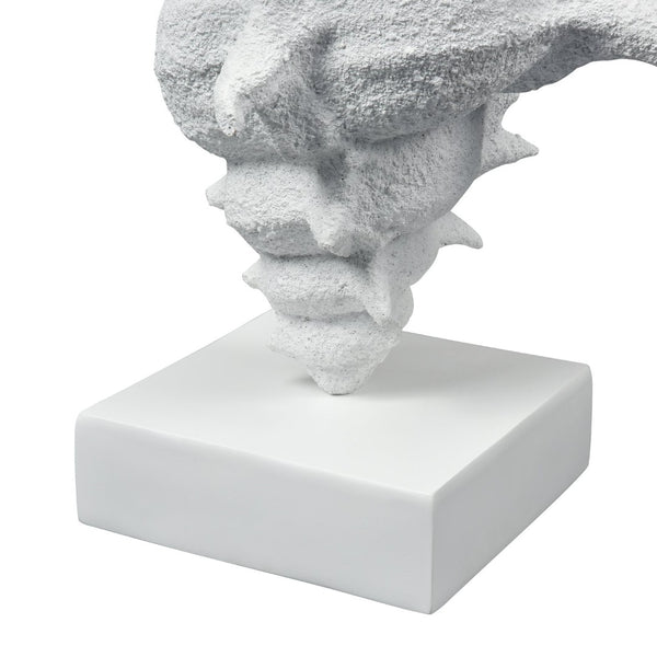 Atlas Tigertail Shell - Coastal Elegance Sculpture in Textured White for Modern Home Decor & Styling AC11641-01