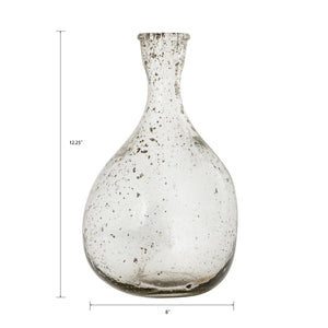 Atlas Tollington Round Bottle Vase - Modern Glass Accent for Stylish Decor and Versatile Arrangements Tall AC11644-01