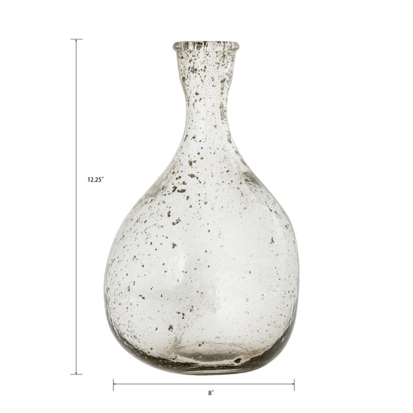 Atlas Tollington Round Bottle Vase - Modern Glass Accent for Stylish Decor and Versatile Arrangements Tall AC11644-01