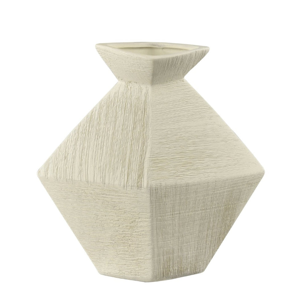 Atlas Tripp Vase – Sculptural Earthenware Accent with Angular Design for Modern Home Décor and Style Small AC11650-01