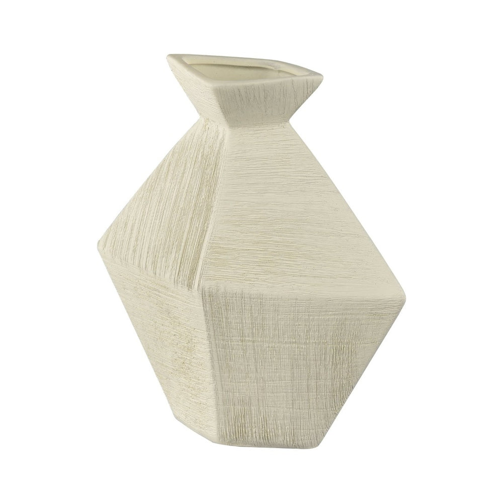 Atlas Tripp Vase – Sculptural Earthenware Accent with Angular Design for Modern Home Décor and Style Small AC11650-01