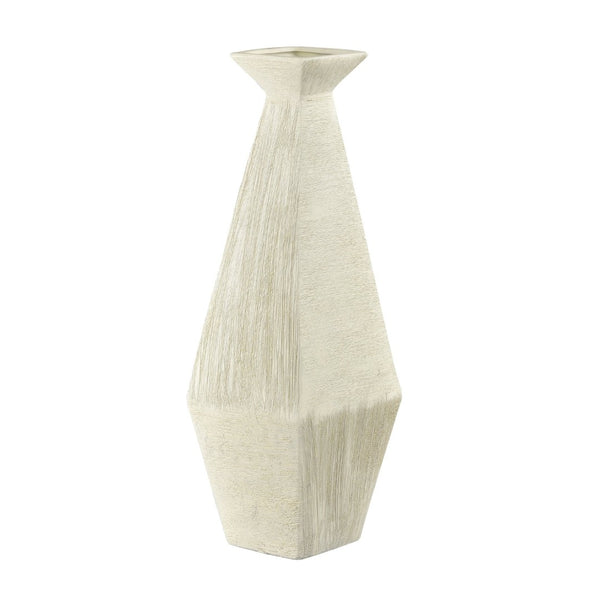 Atlas Tripp Vase – Sculptural Earthenware Accent with Angular Design for Modern Home Décor and Style Large AC11650-02