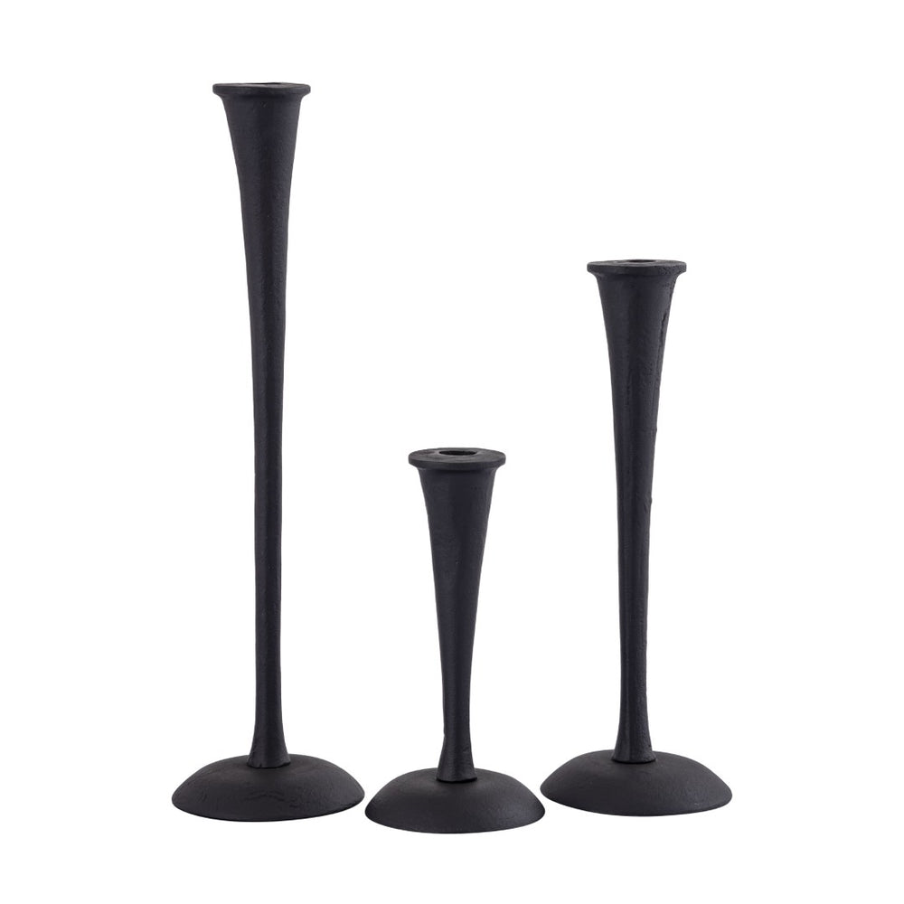 Atlas Trumpet Candleholder Set of 3 - Vintage-Inspired Taper Holders for Elegant Tabletop Displays AC11651-01S