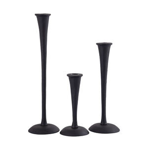 Atlas Trumpet Candleholder Set of 3 - Vintage-Inspired Taper Holders for Elegant Tabletop Displays AC11651-01S