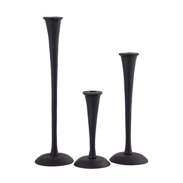 Atlas Trumpet Candleholder Set of 3 - Vintage-Inspired Taper Holders for Elegant Tabletop Displays AC11651-01S